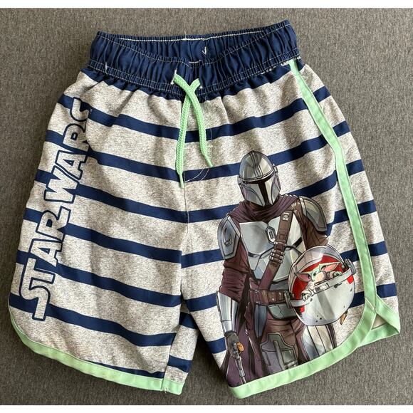 Star Wars | Youth Boys The Mandalorian Child Grogu Kid's Swim Shorts Trunks | 4 - Picture 1 of 3